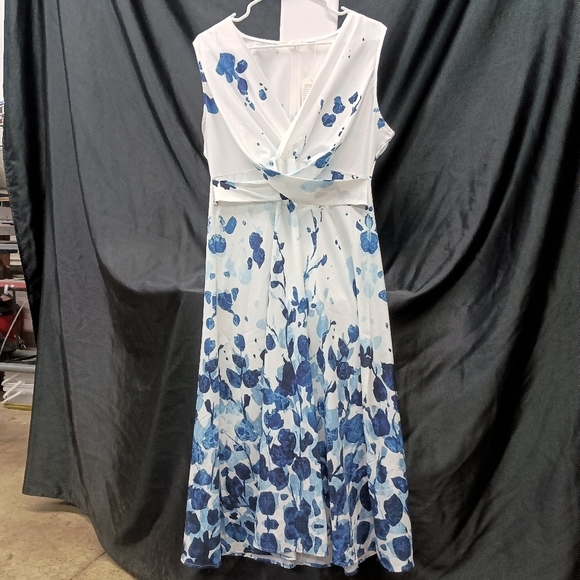 Cream Tiered Wrap Maxi Dress with Cowl Neck - Picture 12 of 12